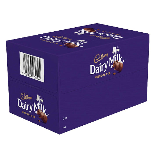 Cadbury Dairy Milk Chocolate Bar 6.6g – Pack of 72 | Creamy Milk Chocolate Treats