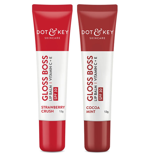 Dot & Key Strawberry Crush SPF 30 Lip Balm 12gm & Cocoa Mint SPF 30 Lip Balm 12gm