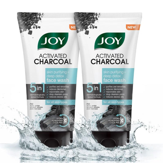 Joy Charcoal Face Wash pack of 2 (2X150ml)