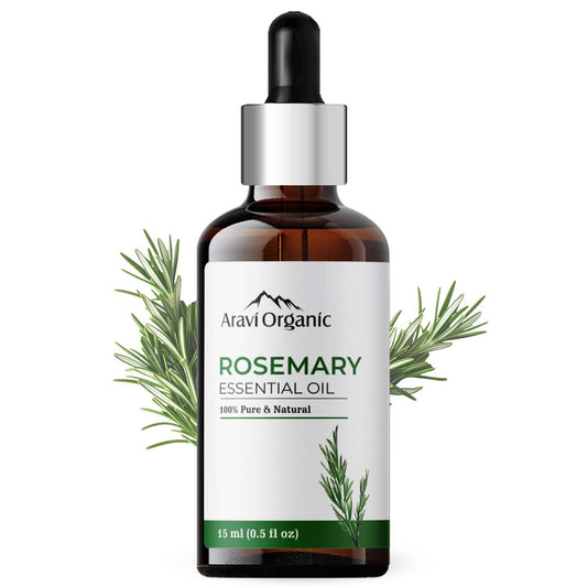 Aravi Organic Rosemary Oil - 15ml And Hair Growth Serum- 30ml Combo