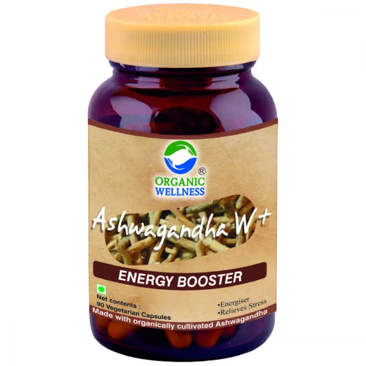 Organic Wellness Ashwagandha - Certified Ashwagandha - 90 Capsule Bottle