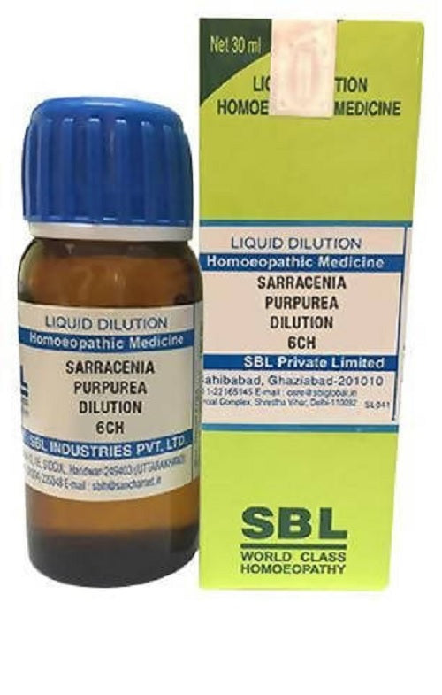 SBL Sarracenia Purpurea Dilution 6CH (30ml) – Homeopathic Wellness Support