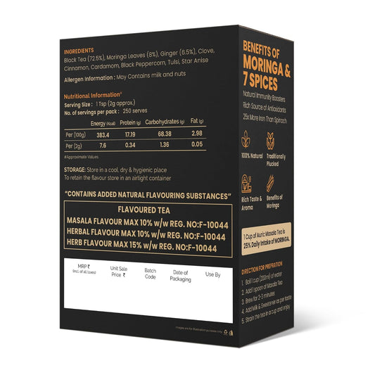 Auric Moringa Masala Tea - Black Tea from Assam & Darjeeling