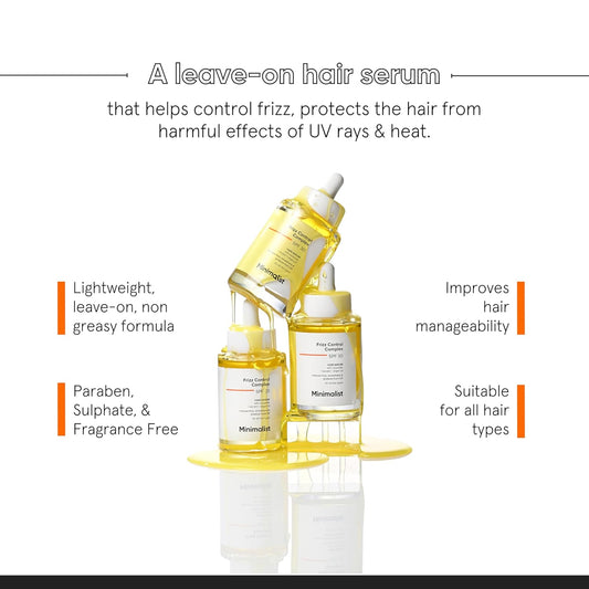 Minimalist SPF 30 Hair Serum Leave In Serum For Women & Men | 50 ml