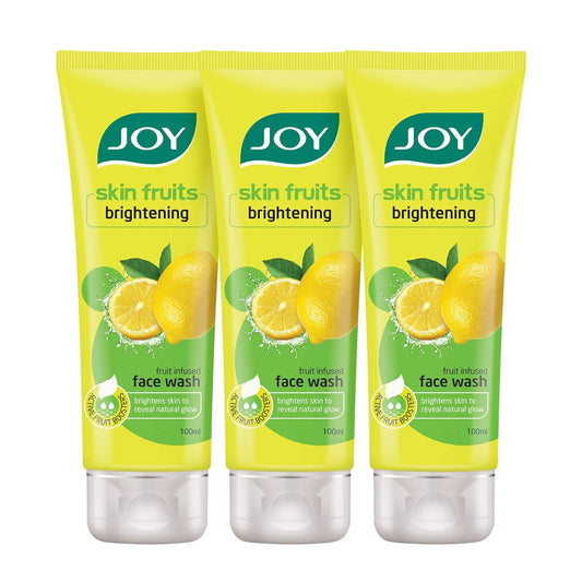 Joy Lemon Face Wash pack of 2 (2X100ml) Vitamin C For Naturally Glowing Skin