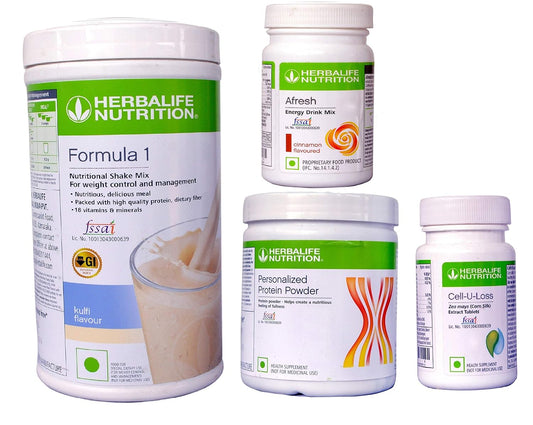 herbalife nurition kulfi + protein 200 g+ cell u loss + fresh energy drink mix (Cinnamon)