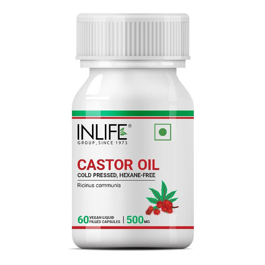 INLIFE Castor Oil Supplement - 60 tabs