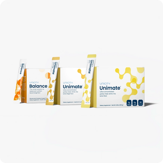 Unicity Unimate & Balance Orange Drink Mix Combo – 30 Pack Each