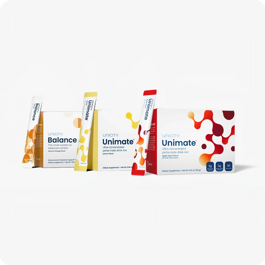 Unicity Unimate & Balance Orange Drink Mix Combo – 30 Pack Each