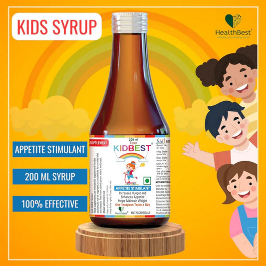 HealthBest Kidbest Appetite Stimulant Syrup for Kids - 200 ml