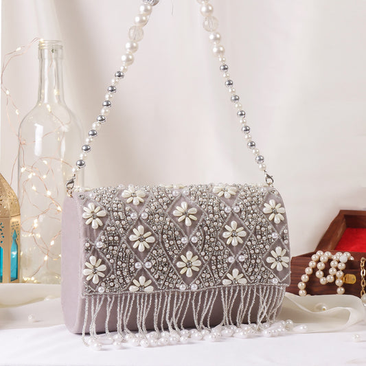 Designer bridal clutch bag