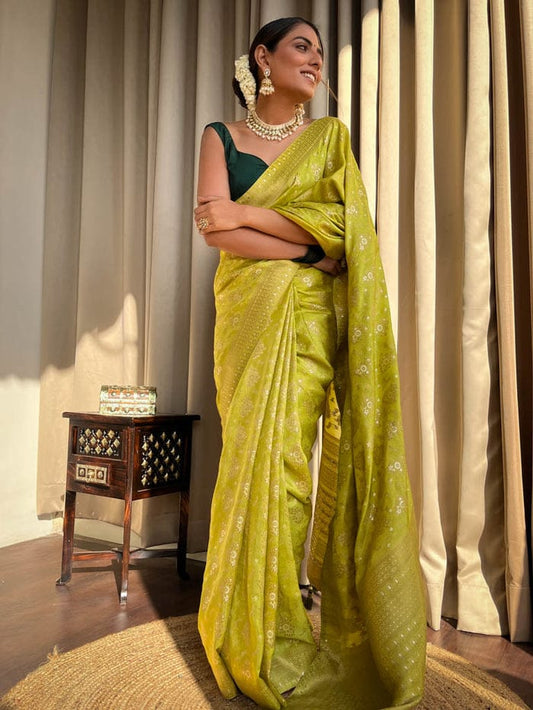 Banarasi Soft Silk Jacquard Border Saree