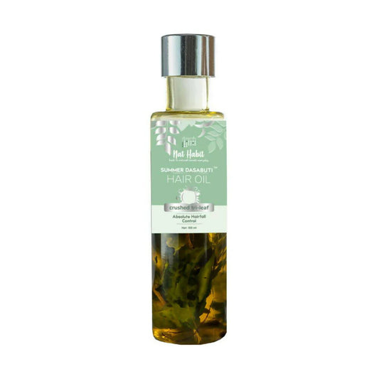 Nat Habit TriLeaf Hair Fall Control Summer Dasabuti Hair Oil -100 ml