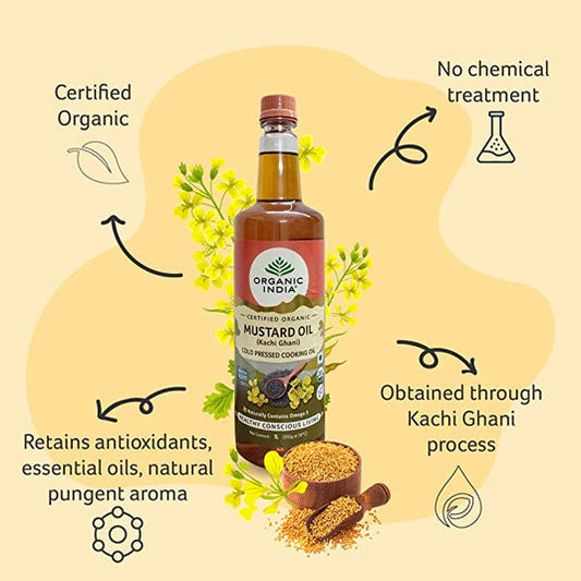 Organic India Mustard Oil - 1 L