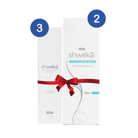 4Life Shweka 3 in 1 Facewash -100 ml & Toothpaste