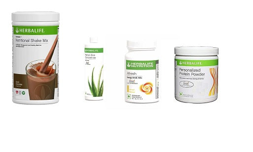 Herbalife Nutrition Formula 1 Chocolate + Aloe Concentrate 500ml + Afresh EnergyLemon + PPP (200 g)