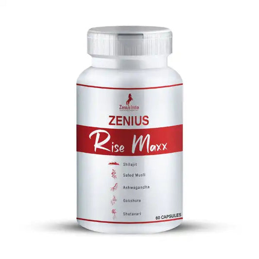 Zenius India Rise Maxx – Herbal Vitality Supplement (60 Capsules)