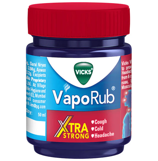 Vicks VapoRub Xtra Strong - Menthol & Eucalyptus Balm