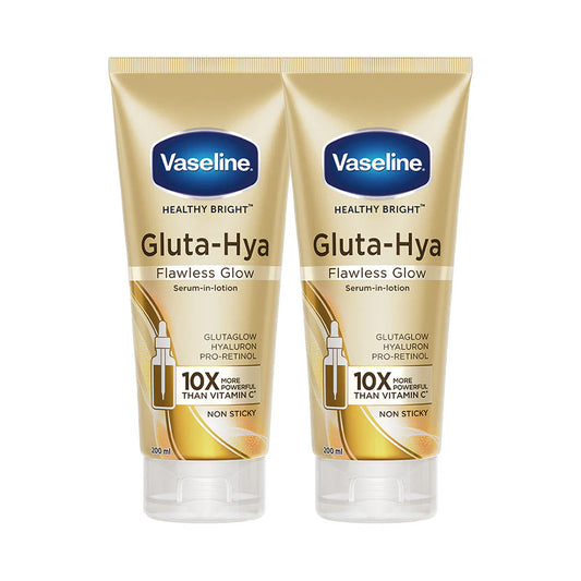 Vaseline Gluta-Hya Flawless Glow Serum-In-Lotion -200 ml - Pack of 1