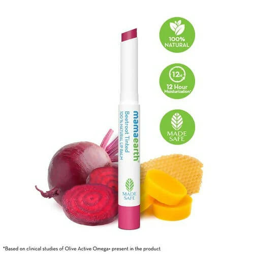 Mamaearth Beetroot Tinted 100% Natural Lip Balm-Natural Pink - 2 gm