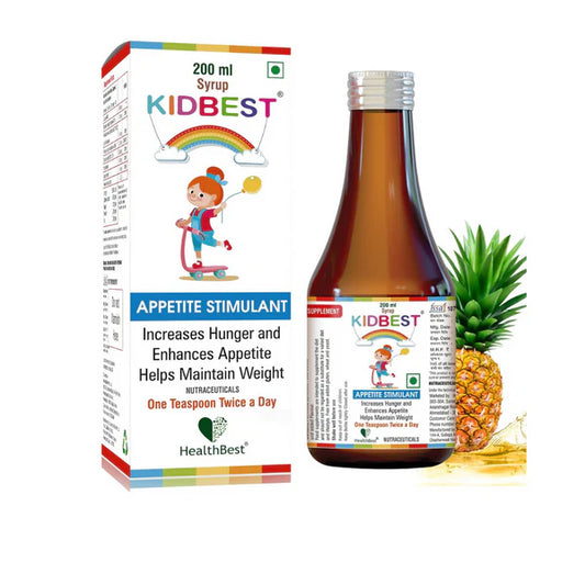 HealthBest Kidbest Appetite Stimulant Syrup for Kids - 200 ml