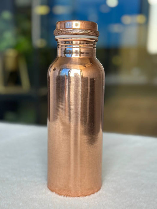Plain Copper Water Bottle – 500ml