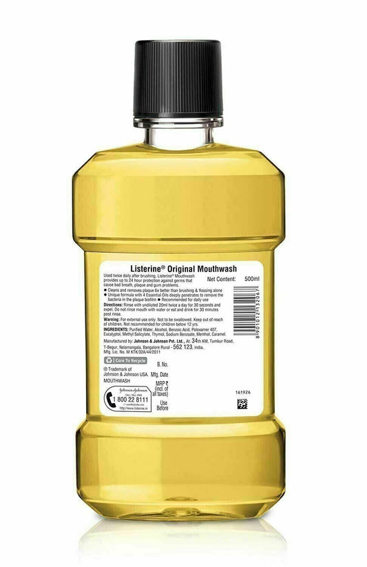 Listerine Original Antiseptic Mouthwash 250ml – Triple Pack Offer