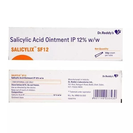 Dr. Reddy's Salicylic Acid SF 12 Ointment – 50g | Skincare Solution