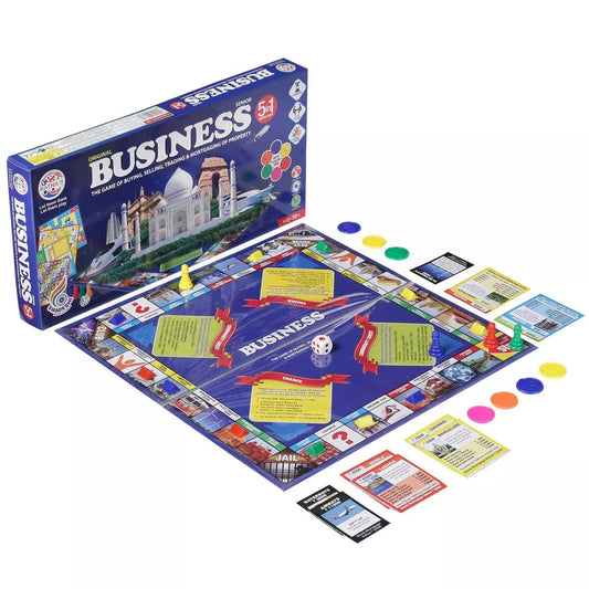 Business Game with Money Notes for Young Businessmen to Learn Trading and Other