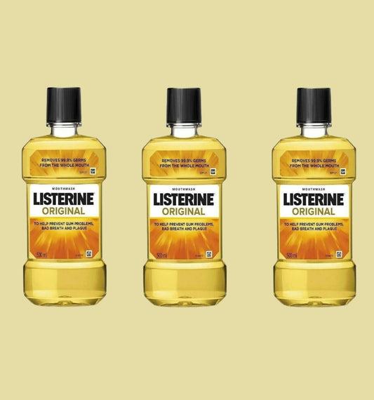 Listerine Original Antiseptic Mouthwash 250ml – Triple Pack Offer