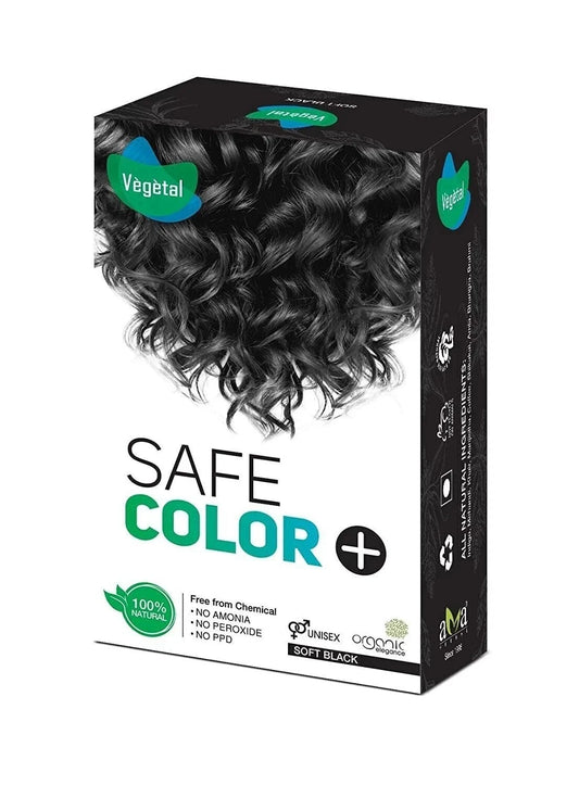 Vegetal Safe Hair Color Bio Natural Soft Black 100gm