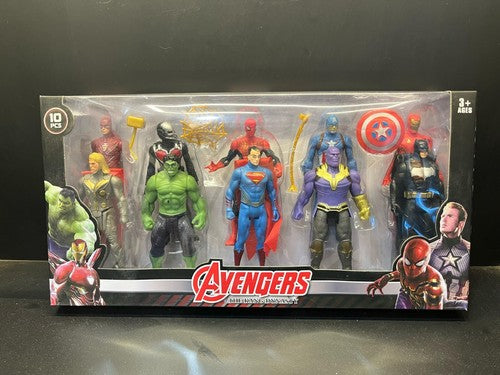 Avengers Superhero Action Figure Toy Set of 10