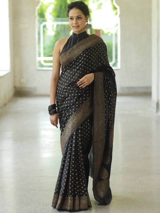 Traditional Banarasi Soft Silk Saree With Blouse 11-KT