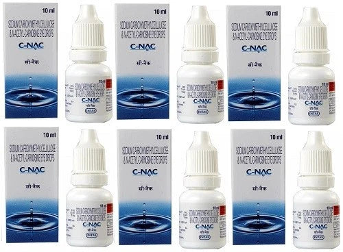 C-NAC Eye Drops, N-Acetyl-Carnosine Eye Drops - 10 ml (Pack of 6)