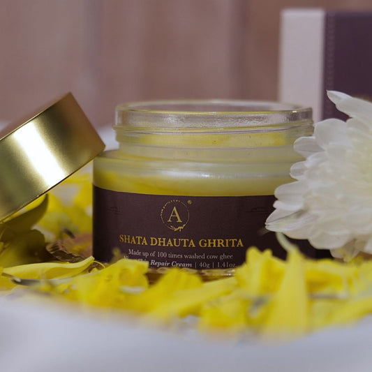 Nabhi Sutra Shata Dhauta Ghrita Skin Repair Emollient | 100 Times Washed A2 Cow Ghee