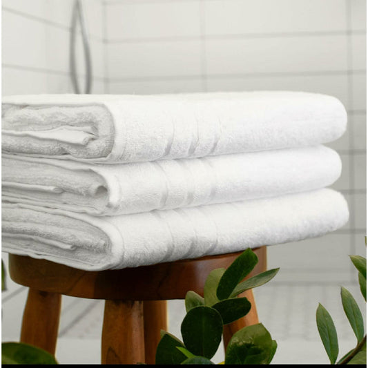 Classic White Bamboo Bath Towel | 30x59 inches