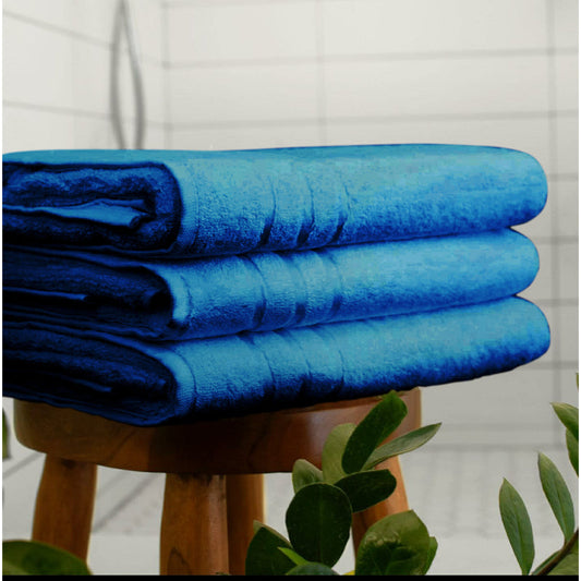 Dark Blue Bamboo Bath Towel
