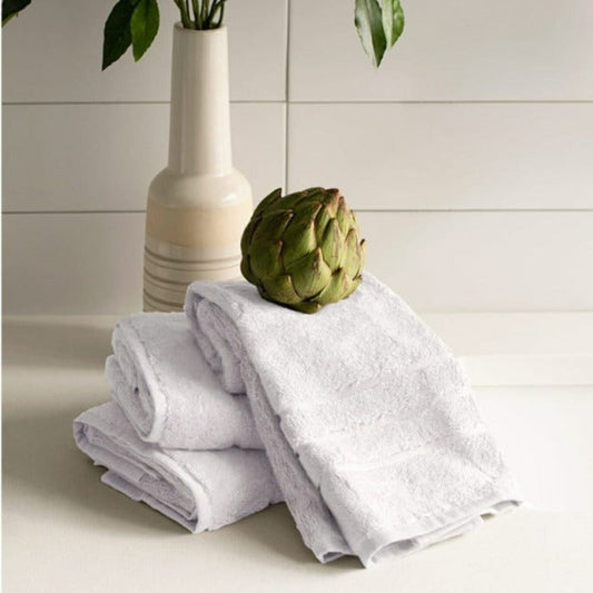 Classic White Bamboo Hand Towel | Set of 3 | 16x24 inches