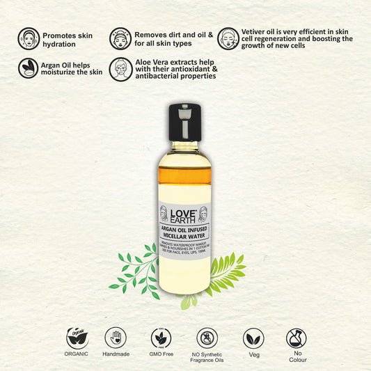 Love Earth Argan Oil Infused Micellar Water - 100ml