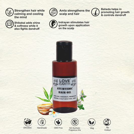 Love Earth Ayurvedic Hair Oil - 100ml