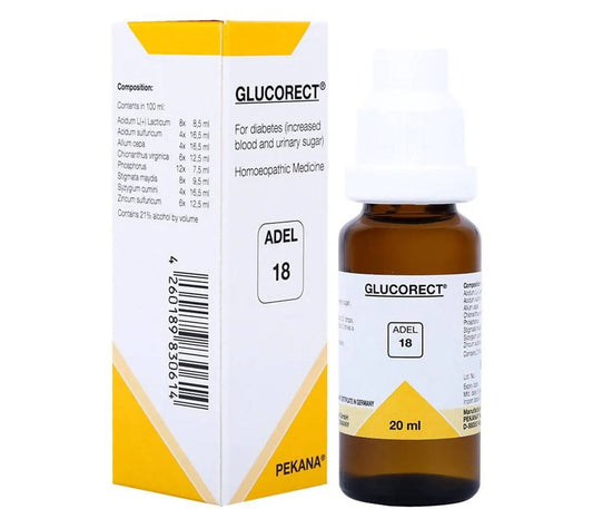 ADEL Homeopathy 18 Glucorect Drops - 20ml