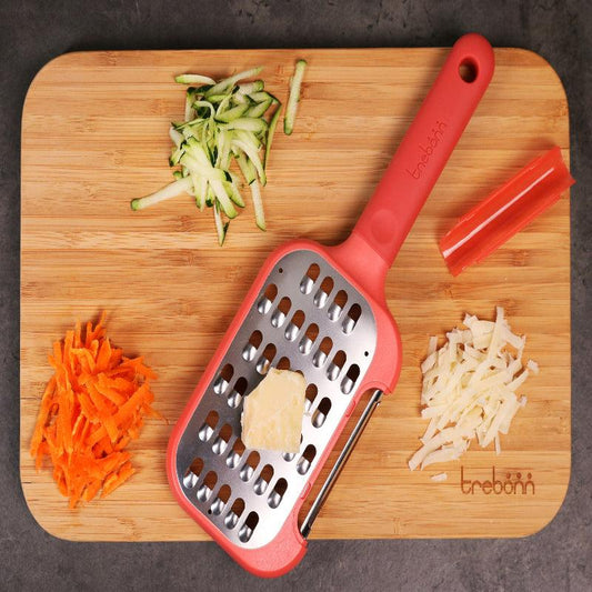 2-in-1 Peeler & Grater | Japanese Stainless Steel with Silicone Grip
