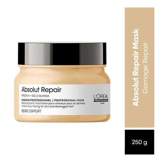 L'Oreal Paris Absolut Repair Hair Mask With Protein & Gold Quinoa -250 gm