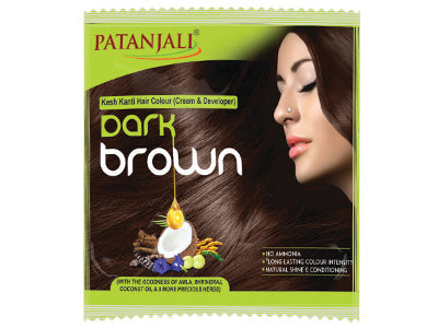 Patanjali Kesh Kanti Hair Colour (Cream & Developer) - Dark Brown