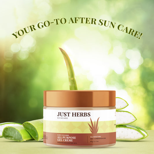 Just Herbs All Purpose Gel Creme with Aloe Vera and Cucumber - 60 gms