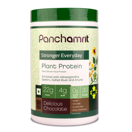 Panchamrit Plant Protein Powder With Ayurvedic Herbs | Chocolate Flavor