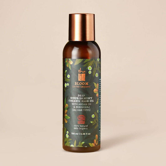 Isha Life Deep Nourishment Organic Hair Oil With Argan Oil & Bhringraj - 100ml