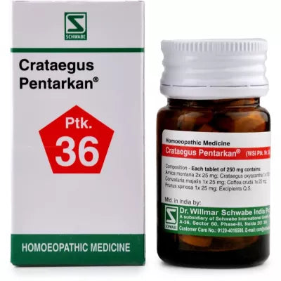 Dr. Willmar Schwabe India Crataegus Pentarkan Ptk 36 Tablets