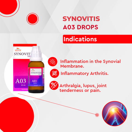 Allen Homeopathy A03 Synovitis Drops