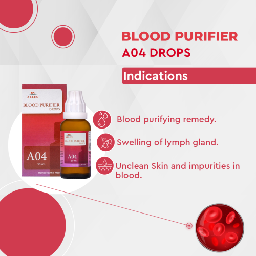 Allen Homeopathy A04 Blood Purifier Drops